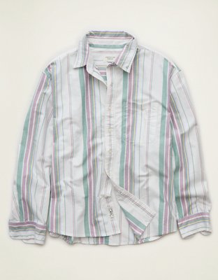 AE Relaxed Fit Oxford Button-Up Shirt