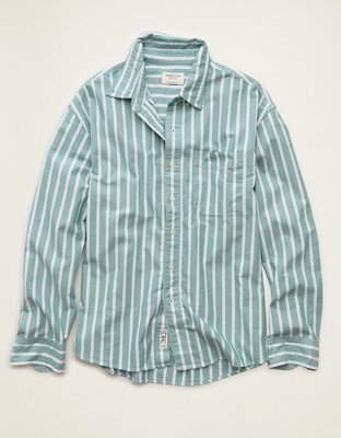 Chemise boutonnée en oxford à coupe décontractée AE