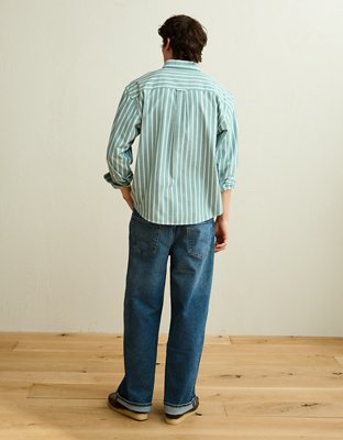 AE Relaxed Fit Oxford Button-Up Shirt