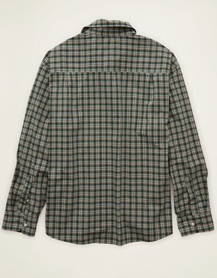 AE Relaxed Fit Poplin Button-Up Shirt