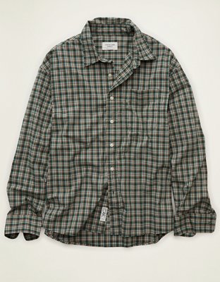 AE Relaxed Fit Poplin Button-Up Shirt
