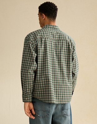 AE Relaxed Fit Poplin Button-Up Shirt