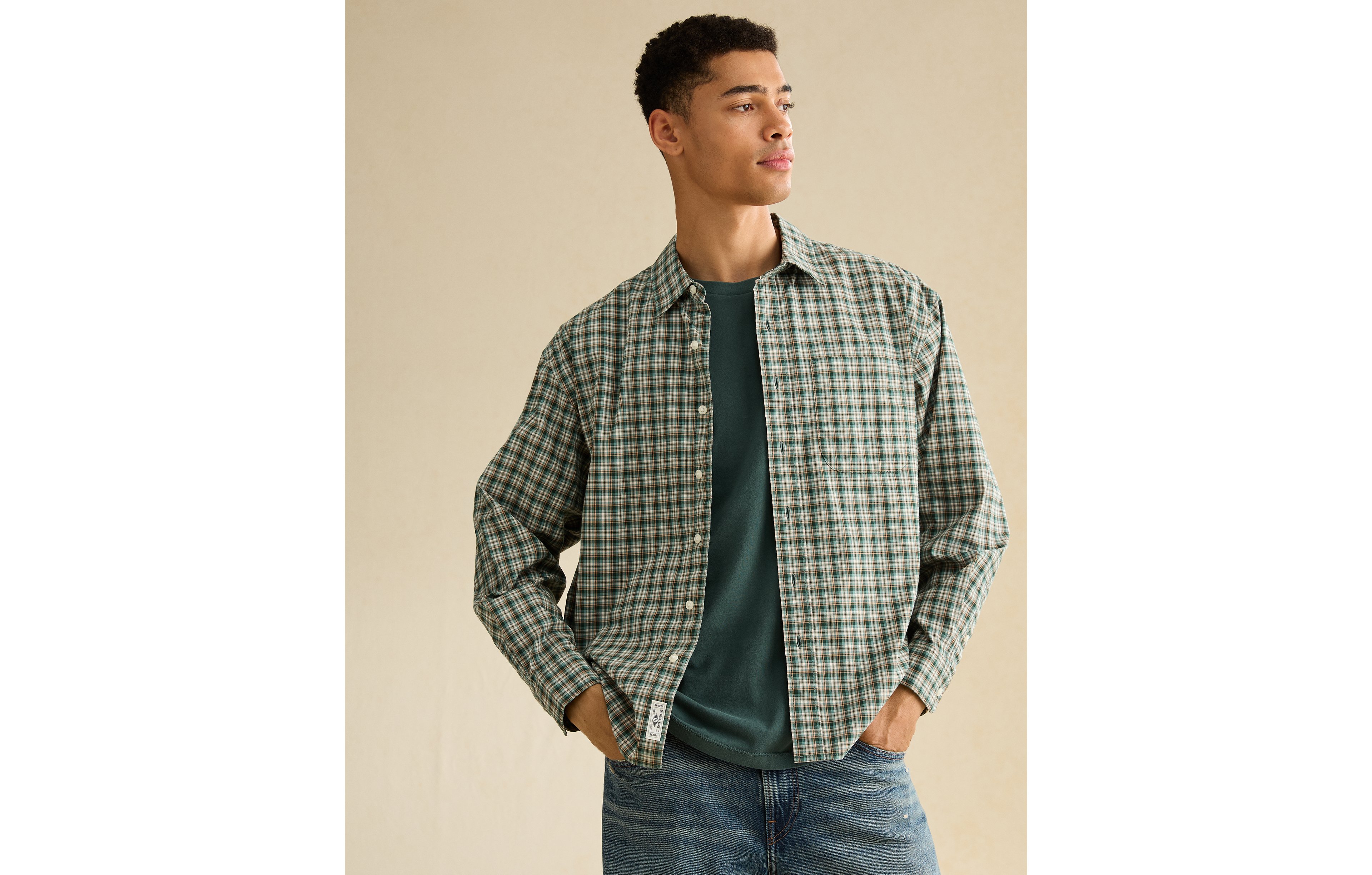 AE Relaxed Fit Poplin Button-Up Shirt