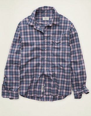 AE Relaxed Fit Poplin Button-Up Shirt