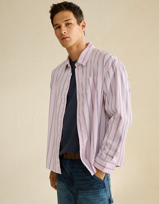 AE Relaxed Fit Oxford Button-Up Shirt
