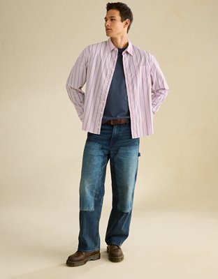 AE Relaxed Fit Oxford Button-Up Shirt