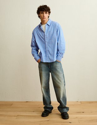 AE Relaxed Fit Oxford Button-Up Shirt