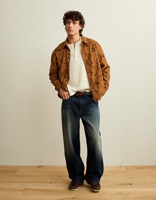 AE Relaxed Fit Corduroy Button-Up Shirt