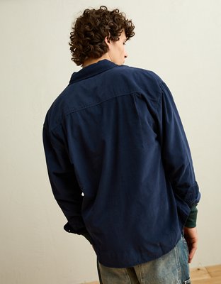 AE Relaxed Fit Corduroy Button-Up Shirt