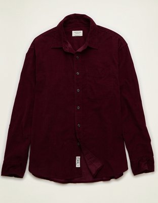 AE Relaxed Fit Corduroy Button-Up Shirt