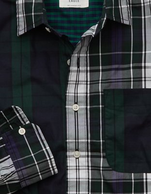 AE Relaxed Fit Oxford Button-Up Shirt