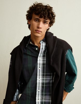 AE Relaxed Fit Oxford Button-Up Shirt