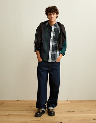 AE Relaxed Fit Oxford Button-Up Shirt