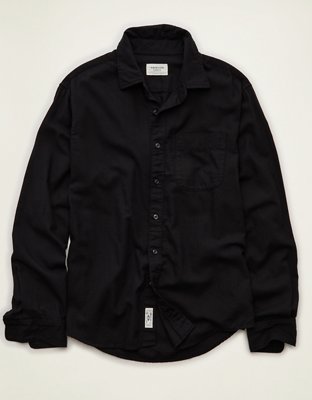 AE Standard Fit Twill Button-Up Shirt