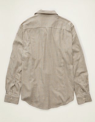 AE Standard Fit Twill Button-Up Shirt