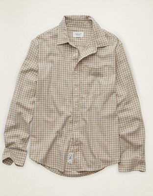 AE Standard Fit Twill Button-Up Shirt