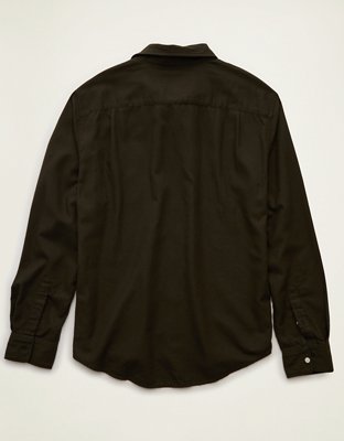 AE Standard Fit Twill Button-Up Shirt