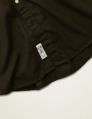 AE Standard Fit Twill Button-Up Shirt