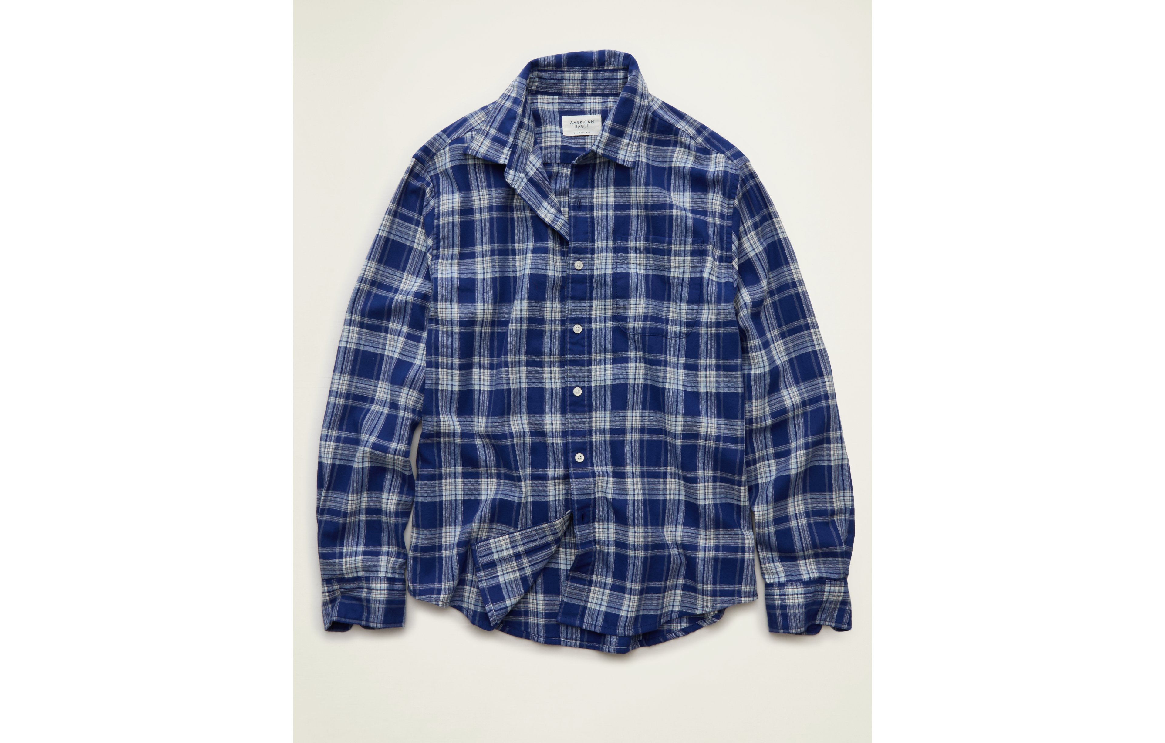 AE Standard Fit Twill Button-Up Shirt