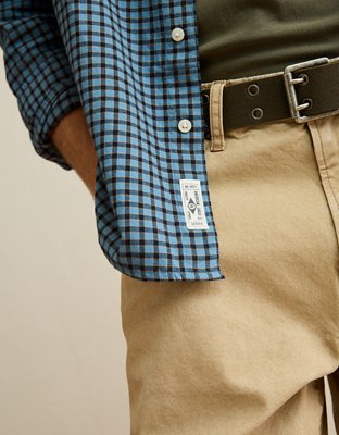 AE Standard Fit Twill Button-Up Shirt
