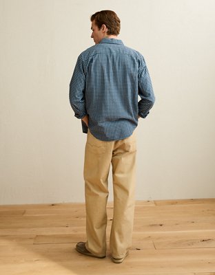 AE Standard Fit Twill Button-Up Shirt