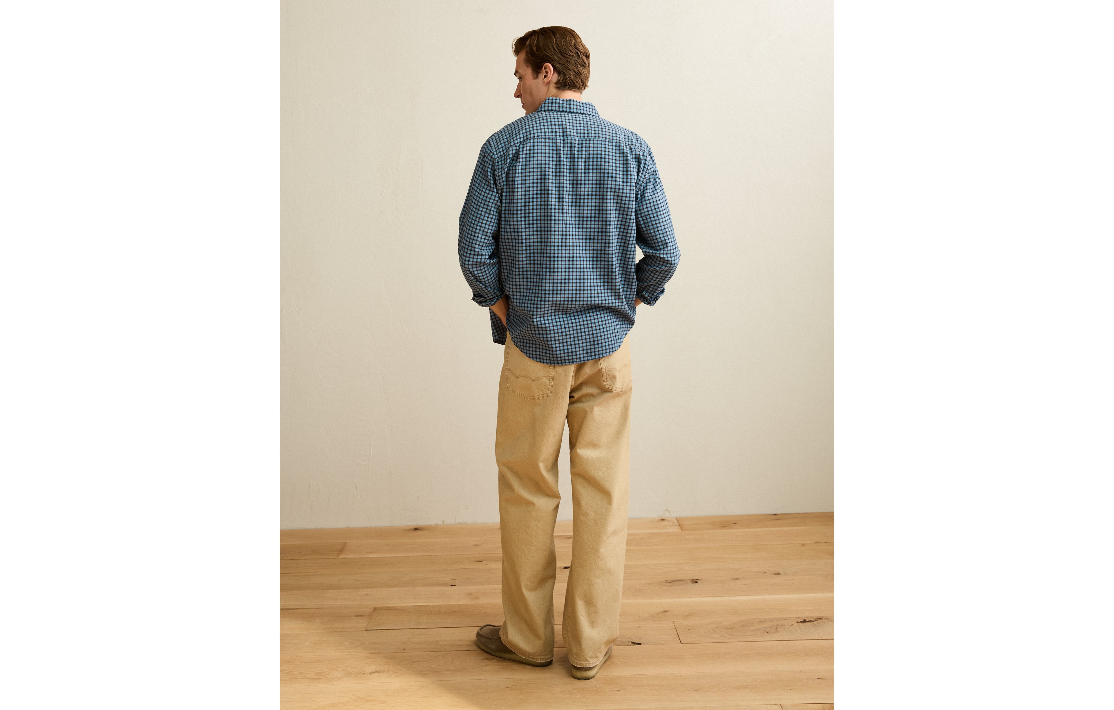AE Standard Fit Twill Button-Up Shirt