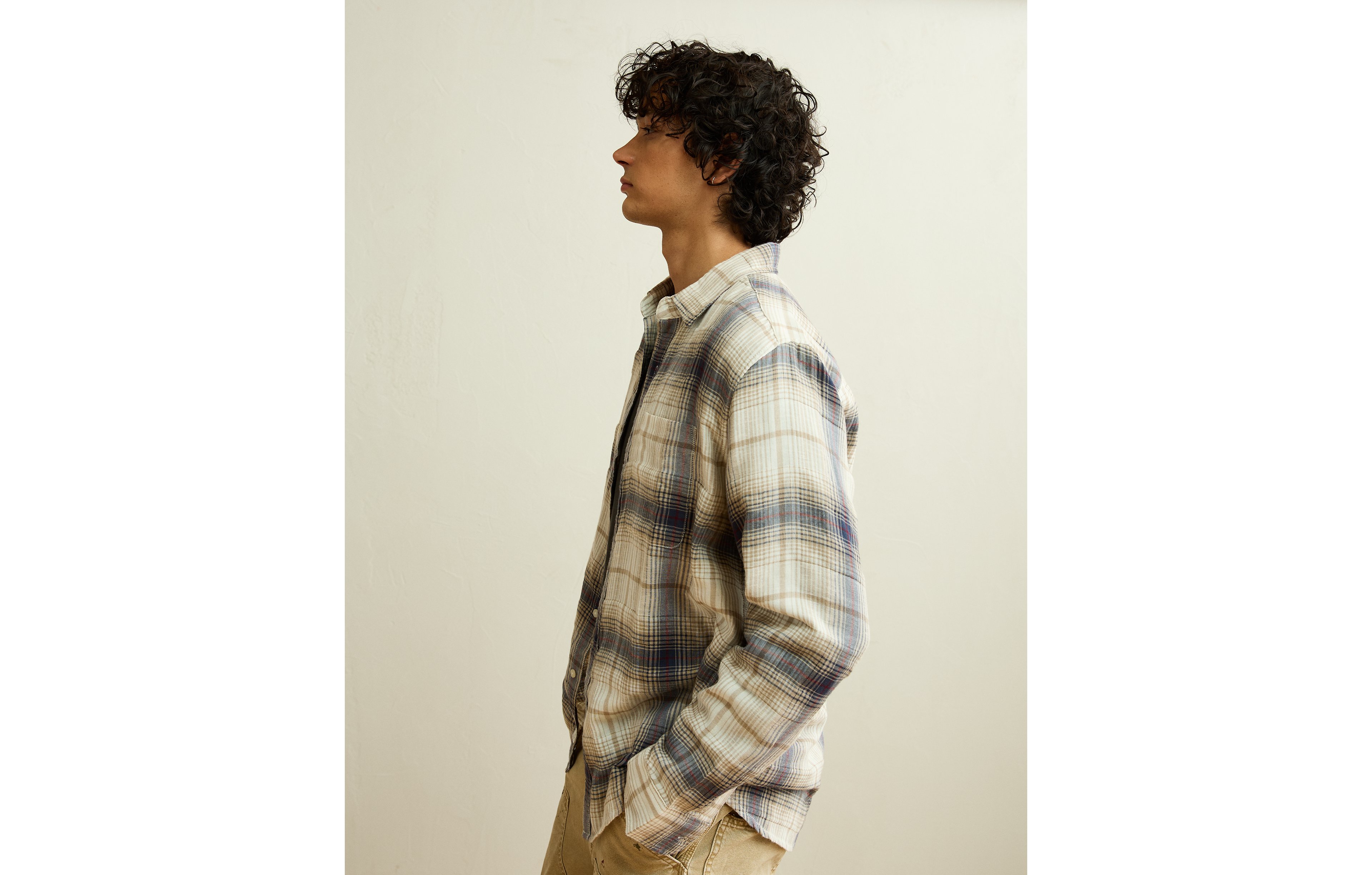 AE Standard Fit Gauze Button-Up Shirt