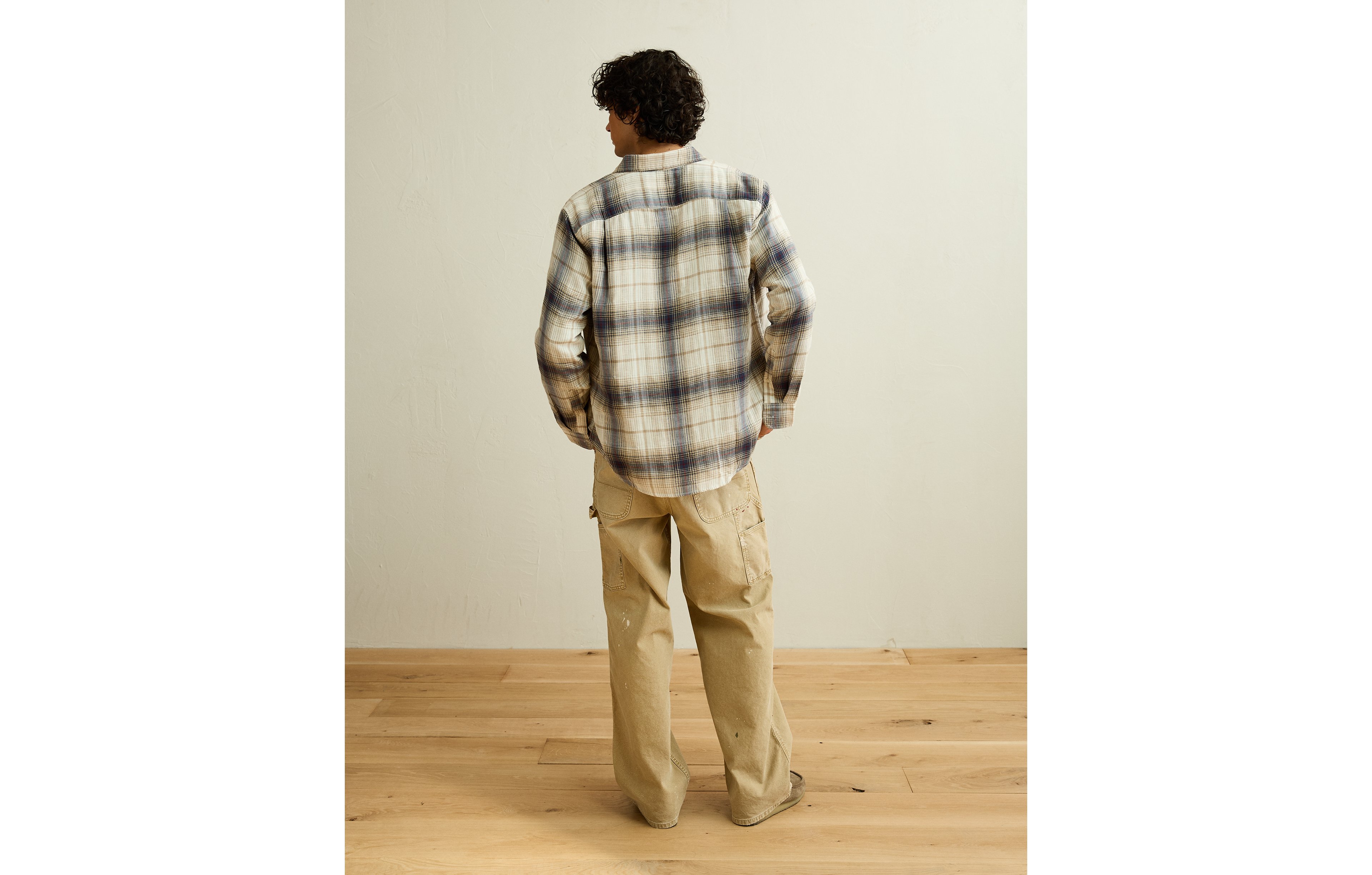 AE Standard Fit Gauze Button-Up Shirt