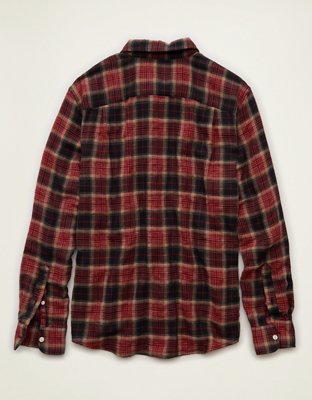 AE Standard Fit Gauze Button-Up Shirt