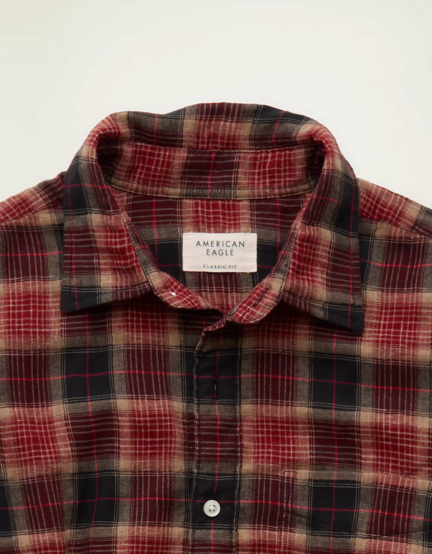 AE Standard Fit Gauze Button-Up Shirt - thumbnail 6