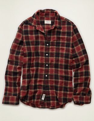 AE Standard Fit Gauze Button-Up Shirt
