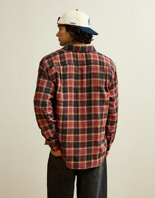 AE Standard Fit Gauze Button-Up Shirt