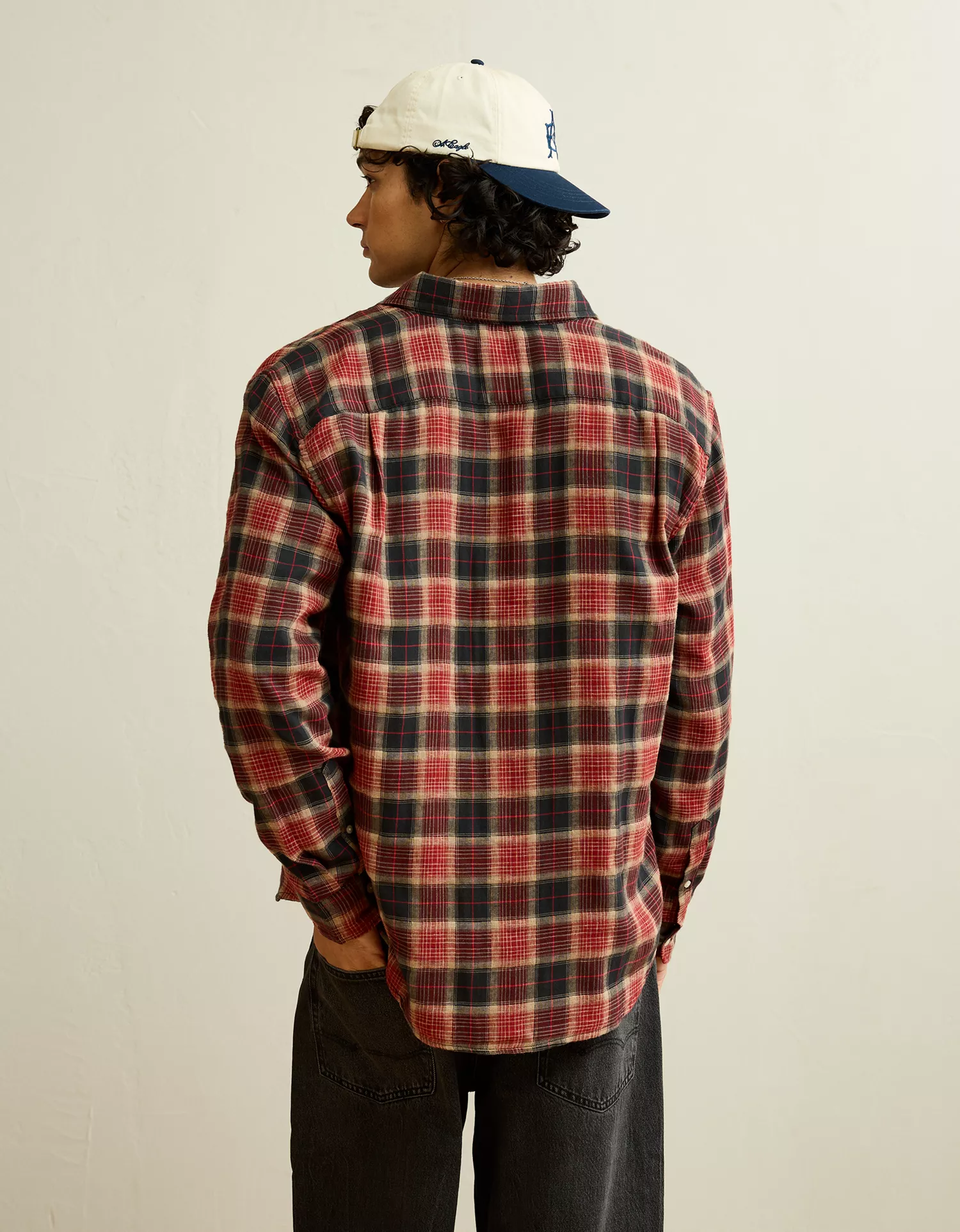 AE Standard Fit Gauze Button-Up Shirt - thumbnail 2