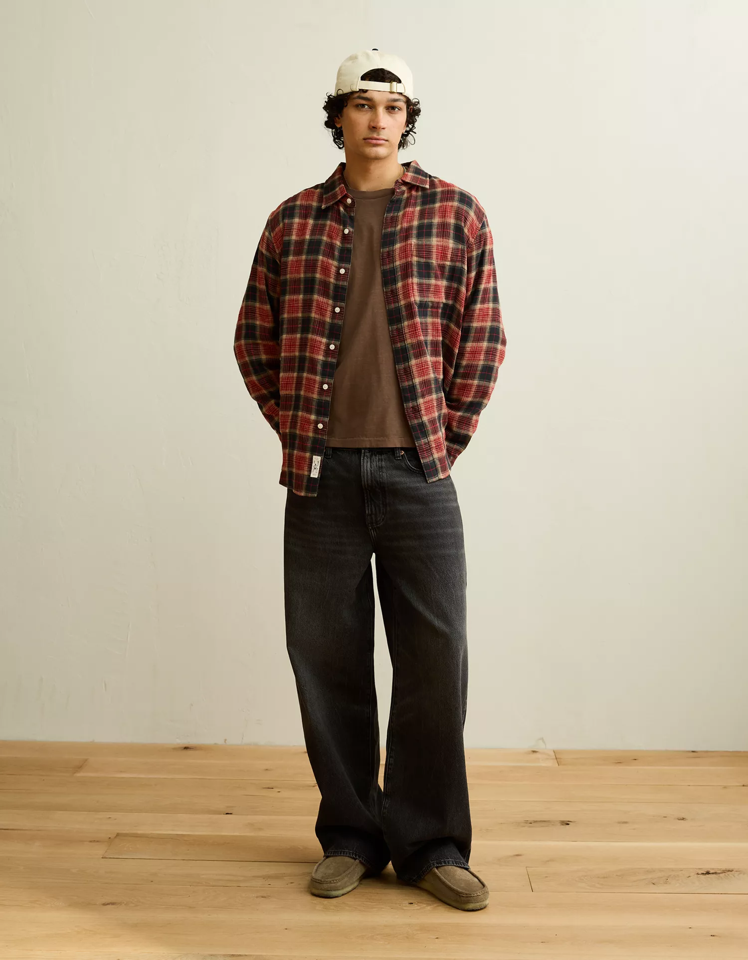 AE Standard Fit Gauze Button-Up Shirt - thumbnail 5