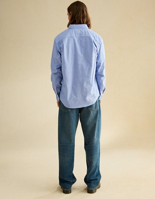AE Standard Fit Oxford Button-Up Shirt