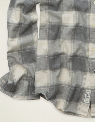 AE Standard Fit Flannel Button-Up Shirt