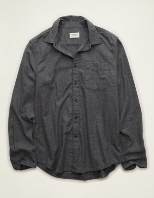 AE Standard Fit Flannel Button-Up Shirt