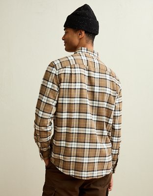 AE Standard Fit Flannel Button-Up Shirt
