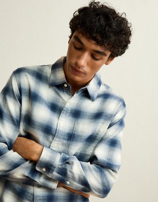 AE Standard Fit Flannel Button-Up Shirt