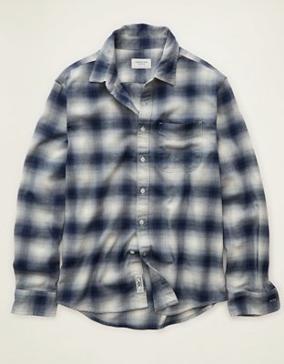 AE Standard Fit Flannel Button-Up Shirt