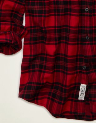 AE Standard Fit Flannel Button-Up Shirt