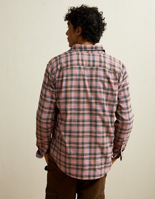 AE Standard Fit Flannel Button-Up Shirt