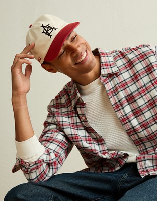 AE Standard Fit Flannel Button-Up Shirt
