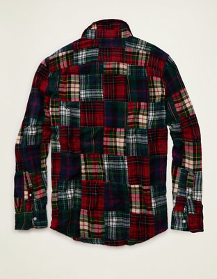 AE Standard Fit Flannel Button-Up Shirt