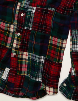 AE Standard Fit Flannel Button-Up Shirt