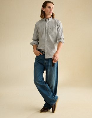AE Slim Fit Oxford Button-Up Shirt