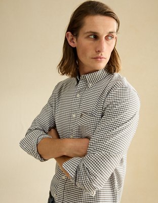 AE Slim Fit Oxford Button-Up Shirt