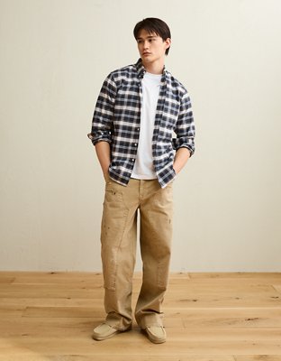 AE Standard Fit Oxford Button-Up Shirt