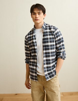 AE Standard Fit Oxford Button-Up Shirt