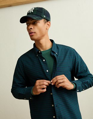 AE Standard Fit Oxford Button-Up Shirt